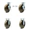 Service Caster 8 Inch High Temp Phenolic Caster Set with 2 Brakes/Swivel Lock 2 Rigid SCC SCC-30CS820-PHRHT-TLB-BSL-2-R-2 - alternate 1